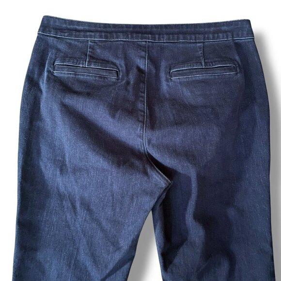 J Crew Womens Slim Trouser Jeans Sz 32P 32 Petite Dark Wash Flare Leg Stretch - Picture 8 of 10